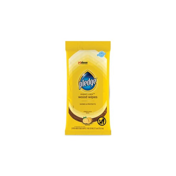 Sc Johnson Lemon Scent Wet Wipes, Cloth, 7 X 10, White, 12PK 336297 - main